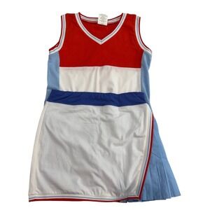 Street Tennis Club Skort Set Kids XL/12 Red White Blue Sporty Tenniscore 2pc